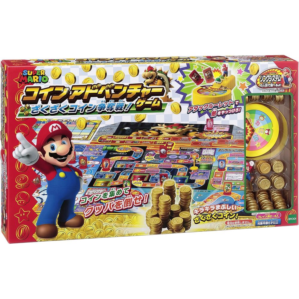 スーパーマリオ コインアドベンチャーゲーム ざくざくコイン争奪戦! STマーク認証 6歳以上 おもちゃ ゲーム プレイ人数2～4人 パーティゲーム ボードゲーム