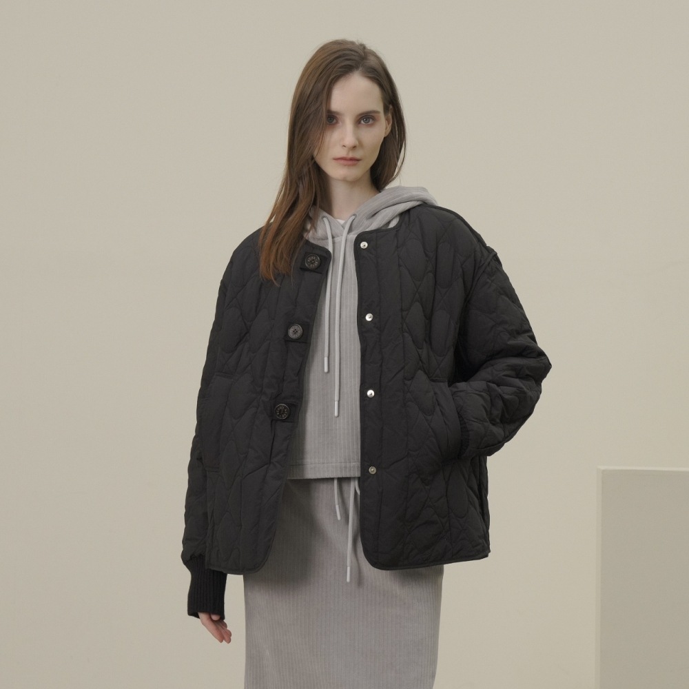 ACUD キルトダウンジャケット _ブラック