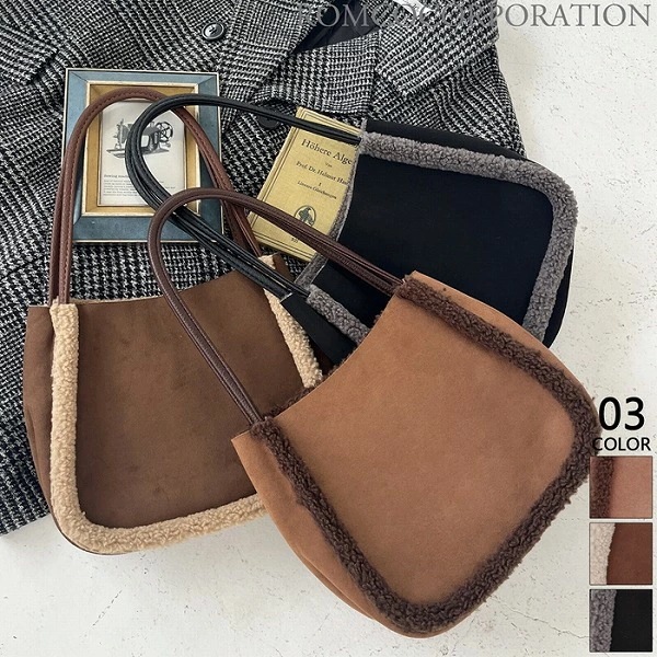 新作商品 フェイクムートンバッグ