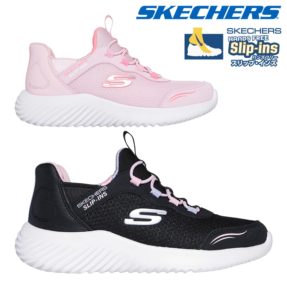 スケッチャーズ スリッポン キッズ スリップインズ バウンダー シンプル キュート 303585L SKECHERS BOUNDER SIMPLE CUTE 女の子