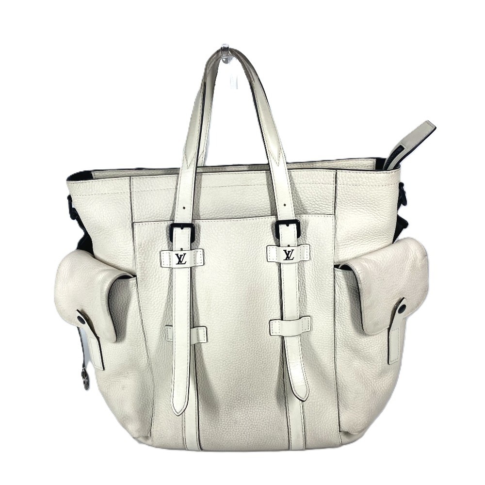 ショルダーバッグ M58477 クリストファートート モノグラム カバン 2WAYバッグ トートバッグ 斜め掛け トリヨンレザー ブロン ホワイト