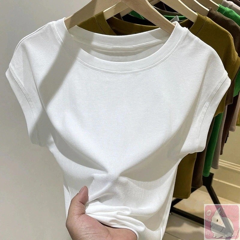 Tシャツ トップス 小飛袖 ゆったり 半袖 ゆったり 上着 仕立て 下着 レディース 韓国