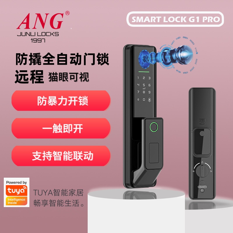 外国貿易屋内ドアロック部屋のドア全自動電子制御指紋ロックパスワードロック木製ドアオフィスキャットアイスマートロック