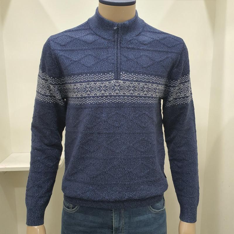 ノルディックパターンハーフジップニットCDAAAKR4333-38