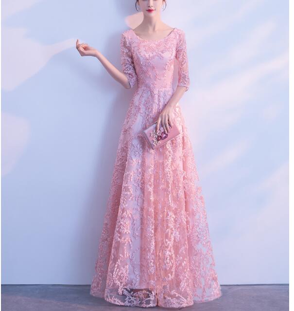 パーティードレス　3色　袖あり　美品　ワンピース　結婚式　演出服　ロングドレス　披露宴　大きいサイズ　二次会　着瘦せ