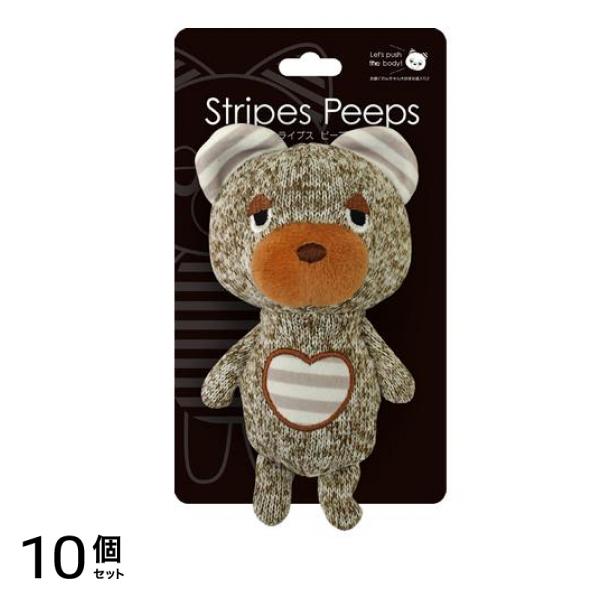 犬用おもちゃ ストライプスピープス くま SP-01 1体入 10個セット