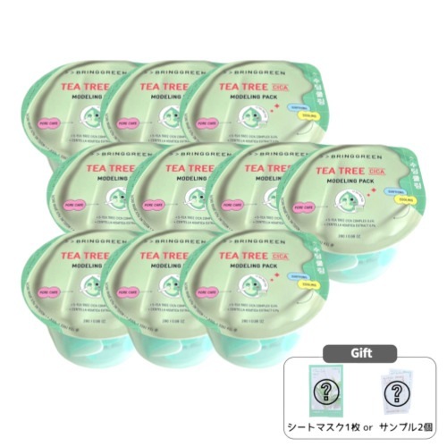 モデリング パック 28g x 10EA (+ティーツリー シカ スージング トナー 250mL or アロエ スージングジェル 300mL)