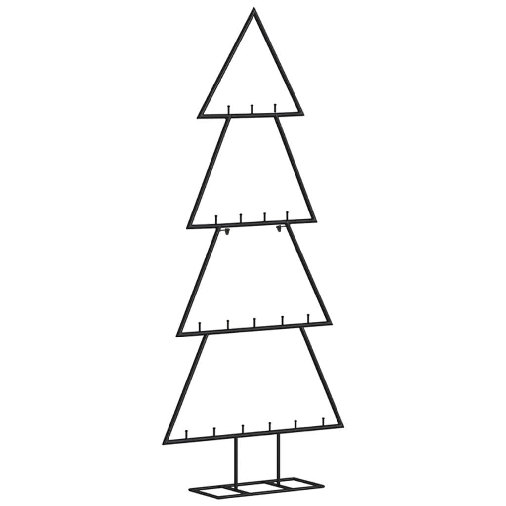 金属製クリスマスツリー デコレーション用 ブラック 90cm