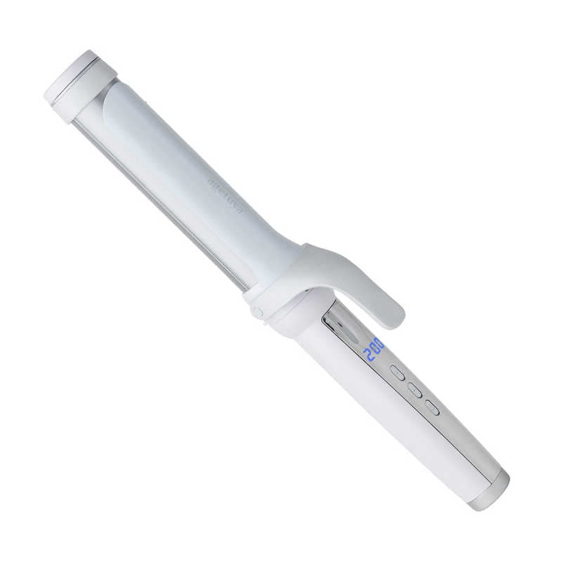 AGETUYA　URU カールアイロン 38mm 100℃～200℃ 交流(コード)式 ホワイト　AG-0007-WH