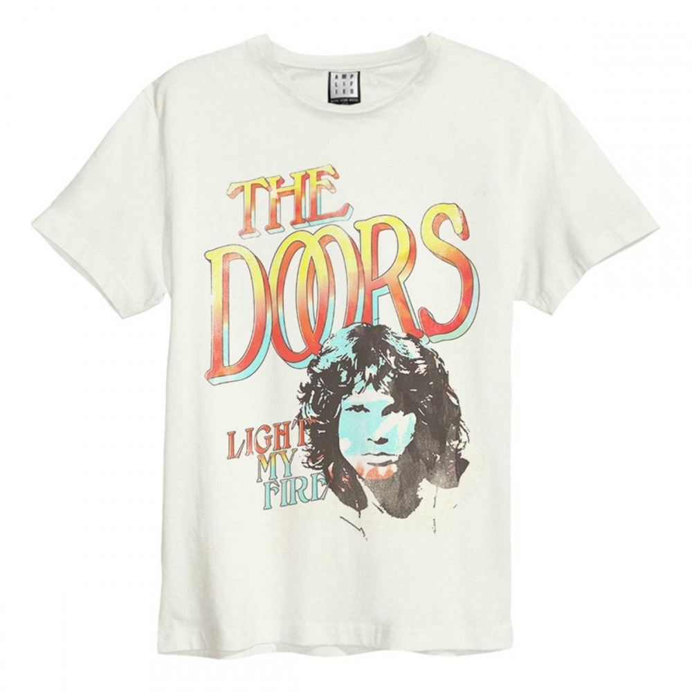 (英国より直送) Amplified ユニセックスアダルトライトマイファイアーザドアーズヴィンテージ T シャツ