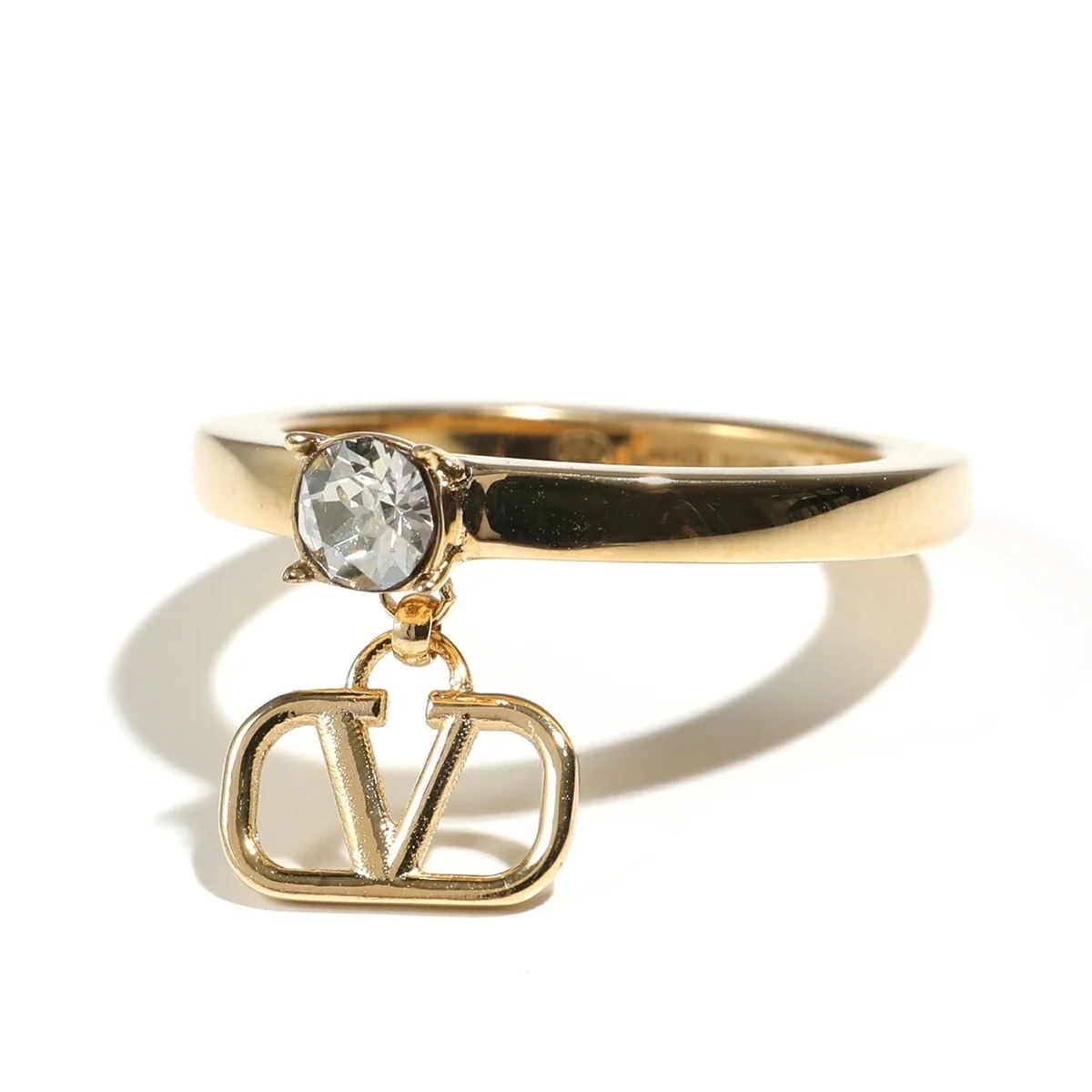 VALENTINO ヴァレンティノ リング 3W2J0T52YCW レディース Vロゴ クリスタル装飾 指輪 アクセサリー MH5 【ts】