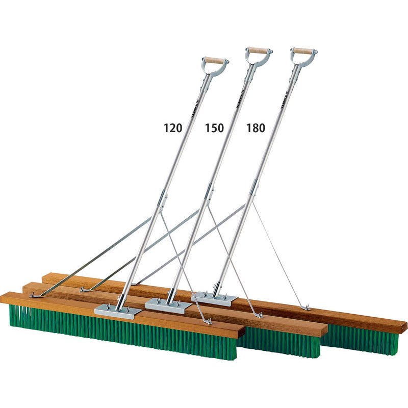 (代引き・個人宅・北海道・沖縄への配送不可)KANEYA カネヤ コートブラシLS120ステー付 学校体育器具 器具 k5010