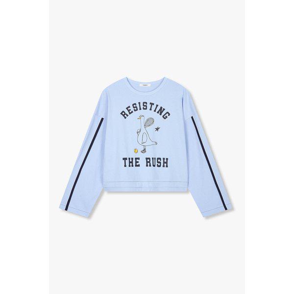 シングルライングラフィック長袖Tシャツ(9106122104AR)