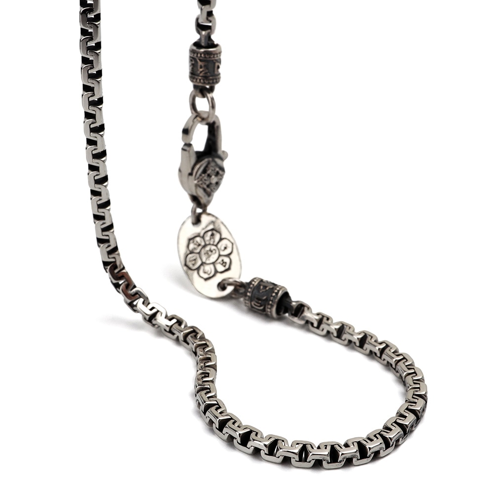 シルバー925 デザインチェーンネックレス [ns214-50cm]