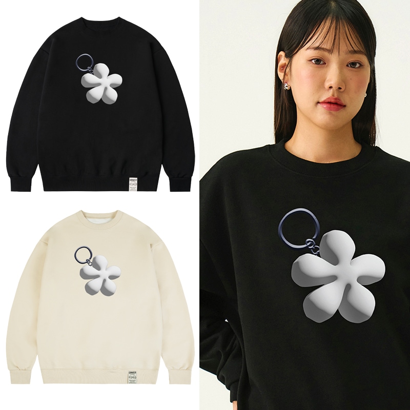 [UNISEX] Flower Keyring Man to Man_2color 5,406円