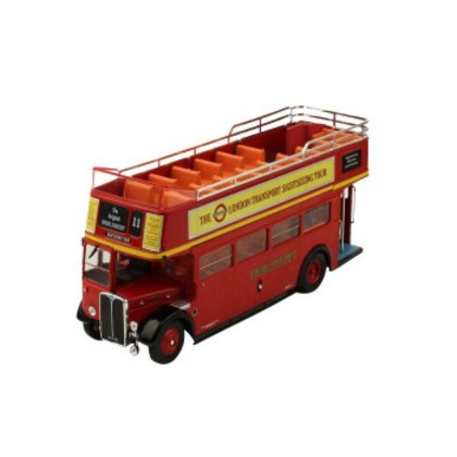 イクソモデル 1/43スケール AEC リージェント RT オープントップ ロンドントランスポート 50 レッド BUS018