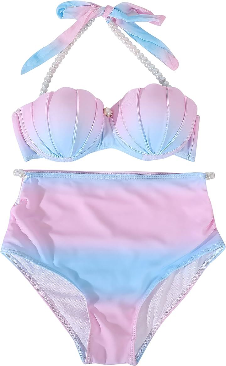 定番 ホルターネック デザイン ビキニ 水着 リゾート (A, XL)