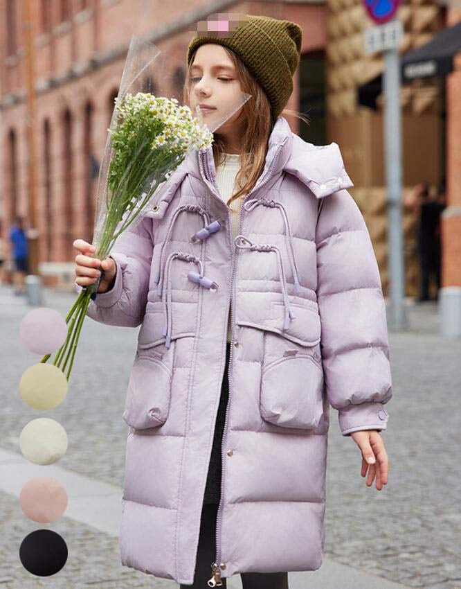 【最安値挑戦】ダウンコート 中綿 子供服 防寒コート ロング丈 キッズダウンコート 厚手 中綿コート ダウンジャケット キッズコート ジャケット フード付き ベビー服 秋冬 女の子 男の子 通園 通学