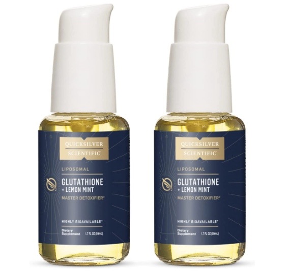 【Quicksilver Scientific Liposomal Glutathione 抗酸化液体サプリメント 】生グルタチオン　1.7fl oz(50ml) 2本入り　液体タイプアンチエイジング