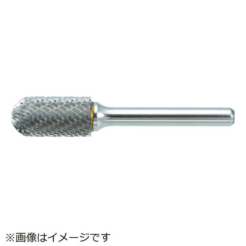 トラスコ中山 超硬バー 先丸円筒型 Φ16X刃長25X軸6 ダブルカット