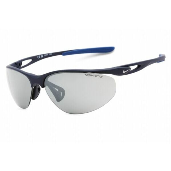 サングラス NIKEAERIAL DZ7352 410 Sunglasses Matte Blue Frame Silver Flash Lense 69mm