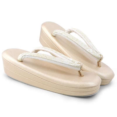 NISHIORI 紗織 ブランド 低反発 クッション 草履 帯地の鼻緒 フォーマル 草履 2色 4サイズ (L, SILVER) NISHIORI] 紗織 ブランド 低反発 クッション 草履 帯地の鼻緒 フォ