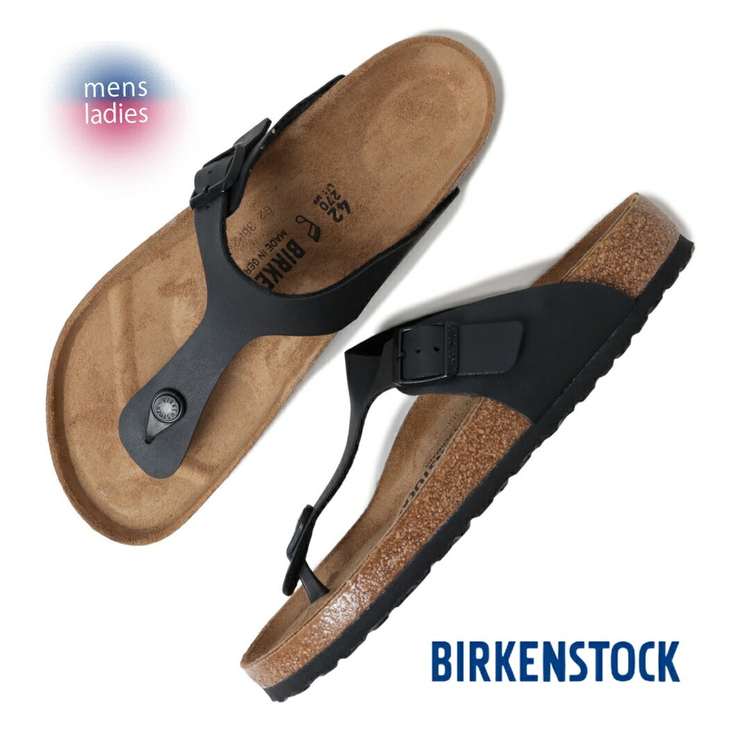 BIRKENSTOCK ビルケンシュトック ギザ ビルコフロー サンダル GIZEH BIRKO-FLOR ( REGULAR FIT ) BLACK ( 黒 ブラック レザー トング メンズ 436