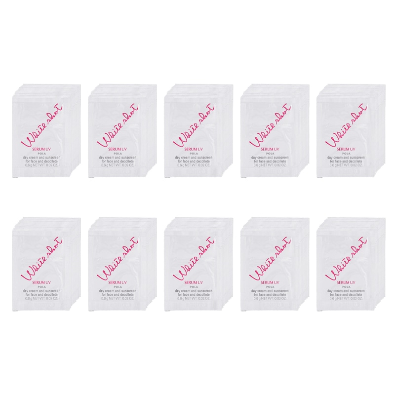 [10個セット]ホワイトショット セラムUV SPF50+ PA++++ 0.6g×10個 日焼け止めクリーム 紫外線対策 お試し ミニサイズ[医薬部外品][ギフトラッピング対応] 6,110円