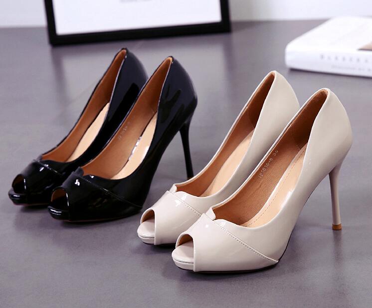 ラッキーバッグ オープントゥ　パンプス　2　靴　　ハイヒール　美脚　L　レディース　黒　結婚式　二次会 4,750円
