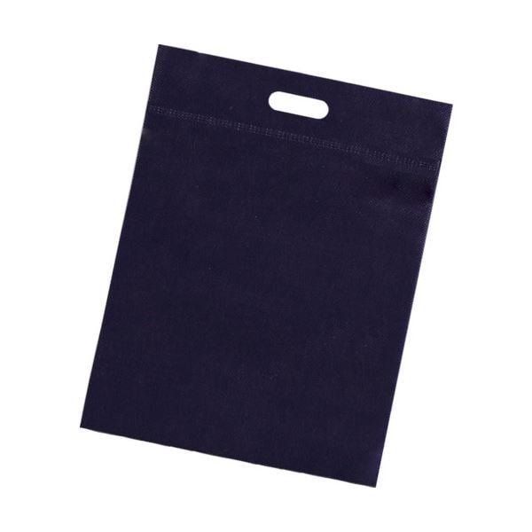 (まとめ) TRUSCO 不織布小判抜き手提げバッグ M ネイビー THKB-M-NV 1パック(10枚) (×3セット)