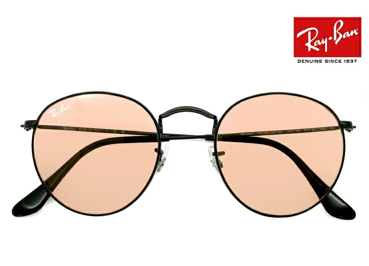 Ray-Ban サングラス rb3447 002/4b 50mm レディース メンズ Round Metal 0024b ライトカラー レンズ 丸サングラス