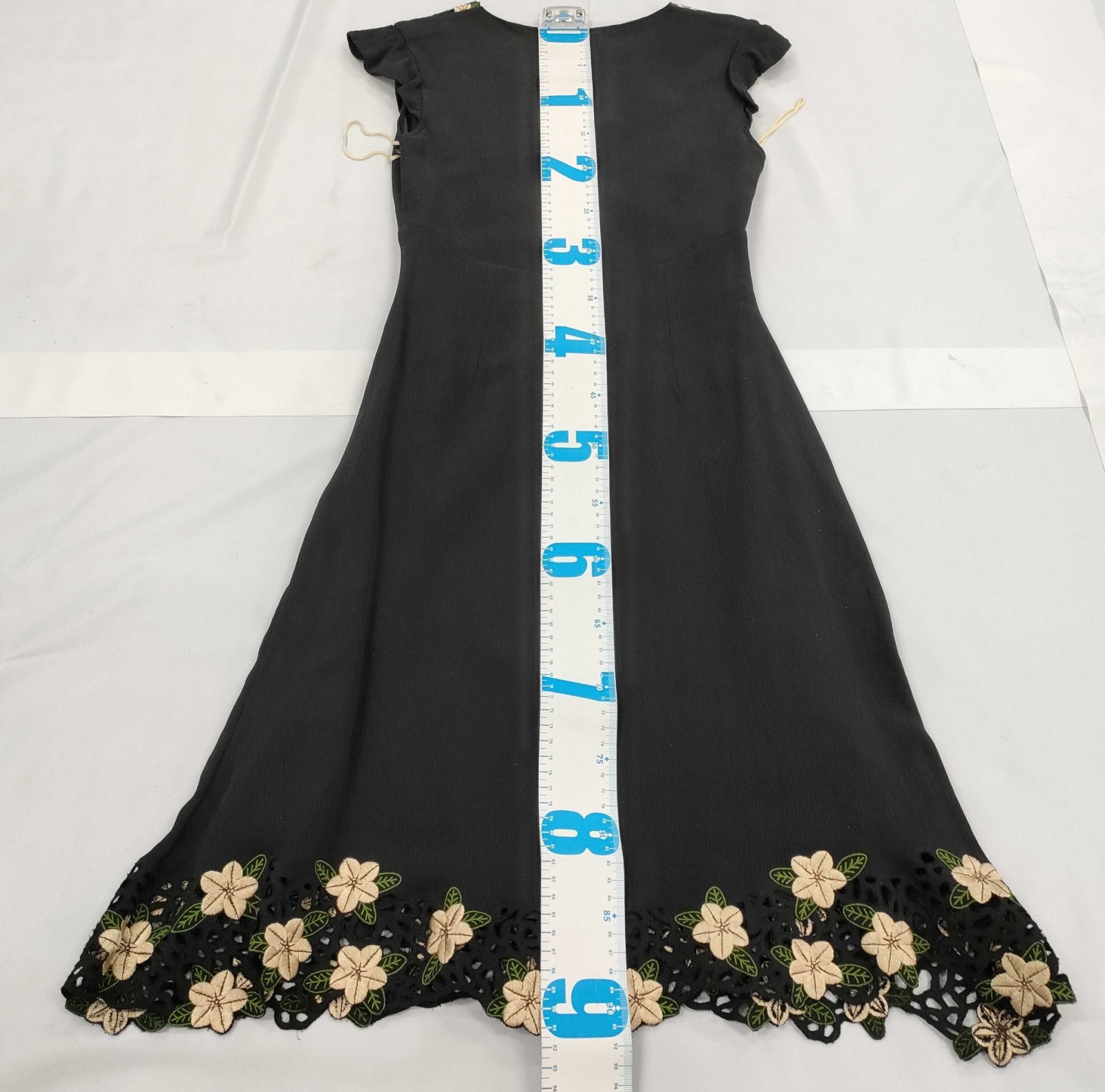 TOCCA トッカ ワンピース ブラック 刺繍レース フレンチスリーブ サイズ0