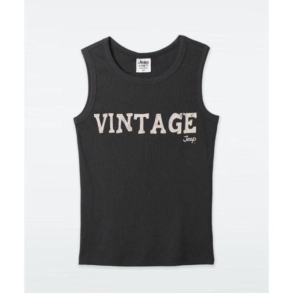 JP2TSF621 女性専用ヴィンテージプリントダークグレーナシ_SC