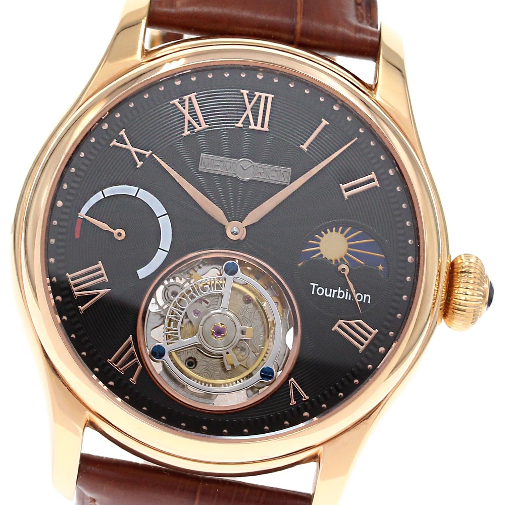 メモリジン MEMORIGIN MO1001G ナビゲーター トゥールビヨン 手巻き メンズ _840889【中古】 104,335円