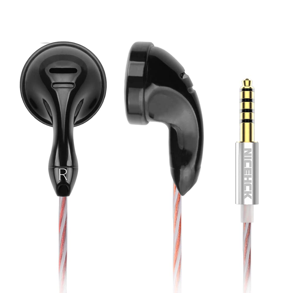 NICEHCK B70 インナーイヤー型イヤホン 14.8mmダイナミックドライバ 有線 カーボンメッキ振動板 1DD 銀メッキ線と高純度銅線のミックスケーブル付属 マイク付きハンズフリー 通話可能
