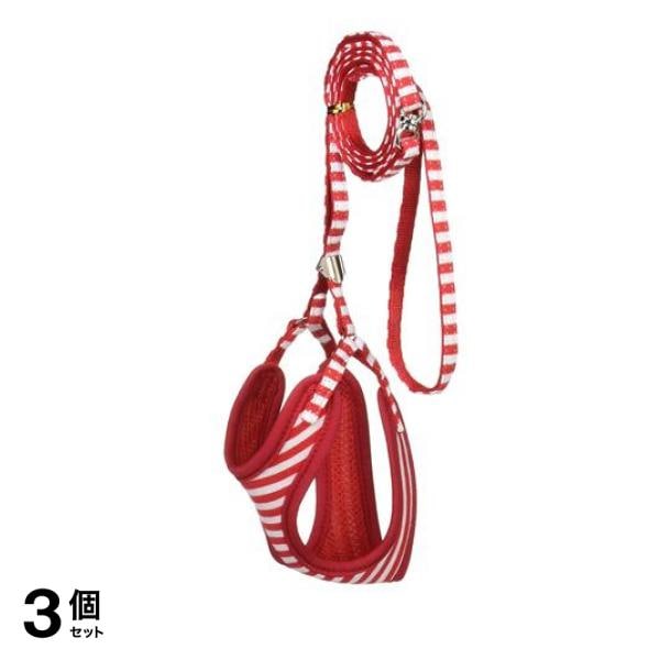 岡野製作所 ストライプ ソフトハーネスリード SS レッドホワイト 1個入 3個セット