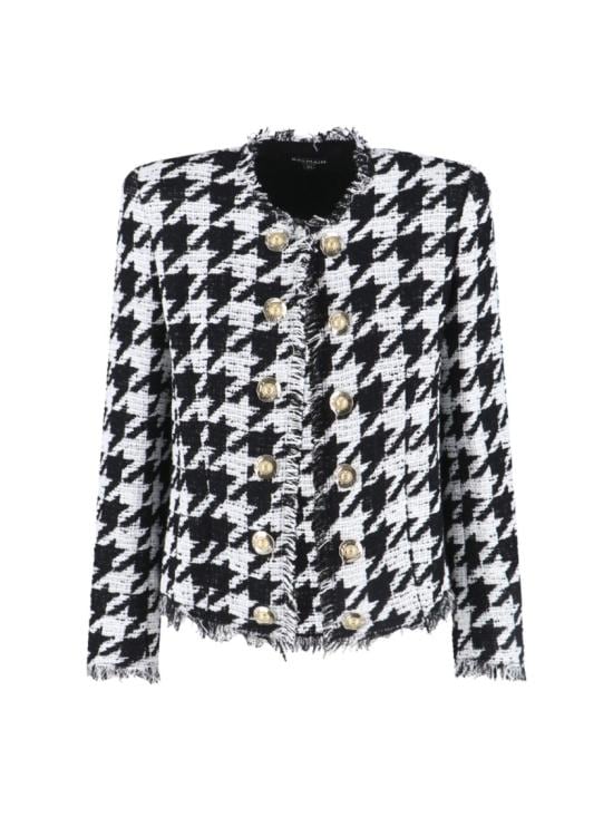 BALMAIN Women Jackets FF1SM508CG17GAB Black