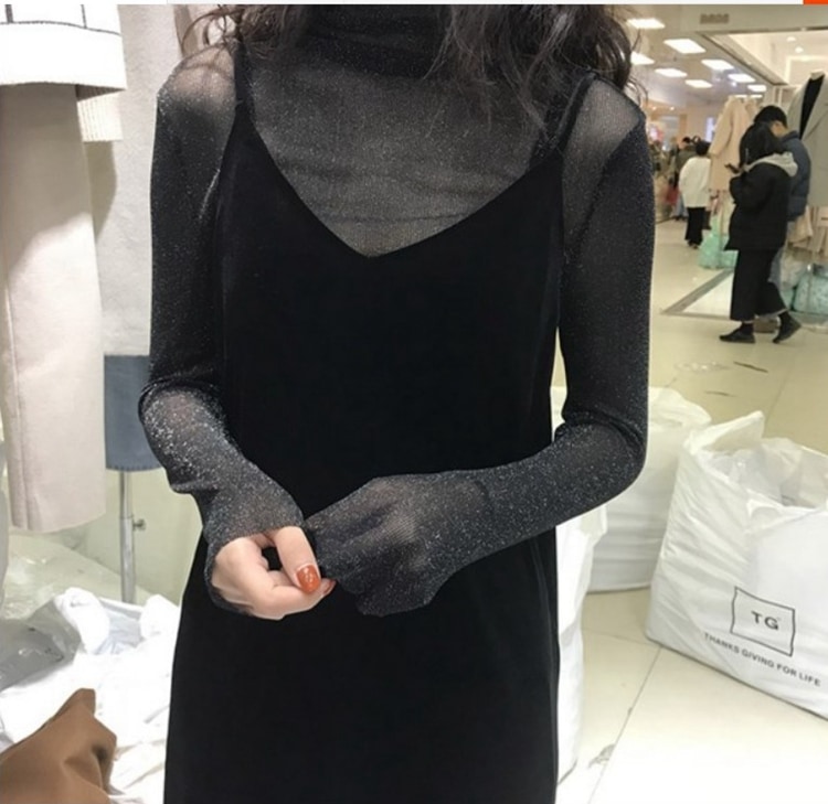 ワンピース ロングスカート キャミソールワンピース ロング丈 袖あり 長袖 タートルネック スリム タイト 細身 ストレート スマート かわいい 大人可愛い シンプル カジュアル 大人 おしゃれ