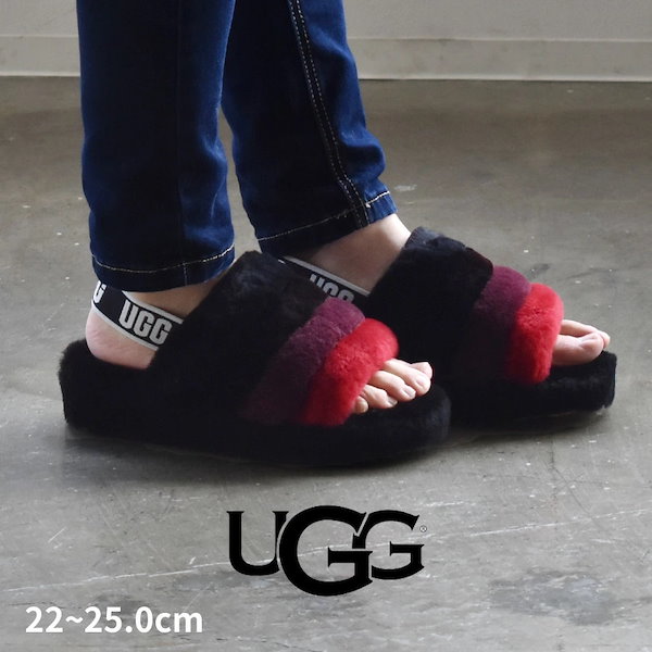 Qoo10] UGG アグ UGG サンダル フラッフ イヤー