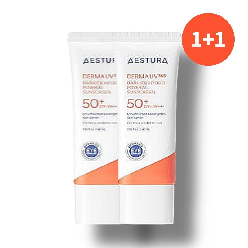 [1+1] ダーマUV365 バリア水分 無期限緑茶 日焼け止め 40ml*2EA