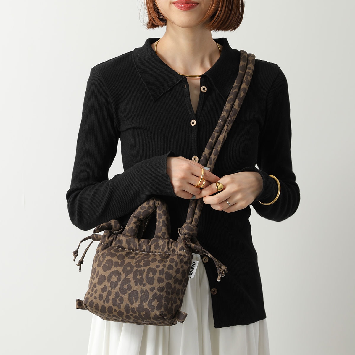 OLEND オレンド ショルダーバッグ MICRO ONA SOFT BAG マイクロ オナ ソフトバッグ レディース ハンドバッグ リュック 3WAY レオパード 鞄 LEOPARD