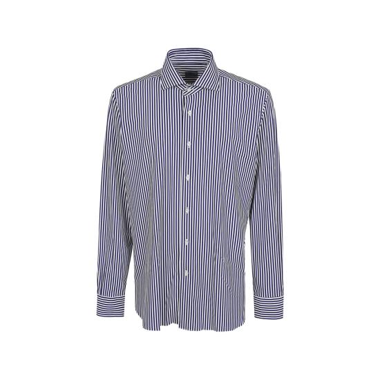 BARBA Men Shirts 54173 0004 BLUE WHITE
