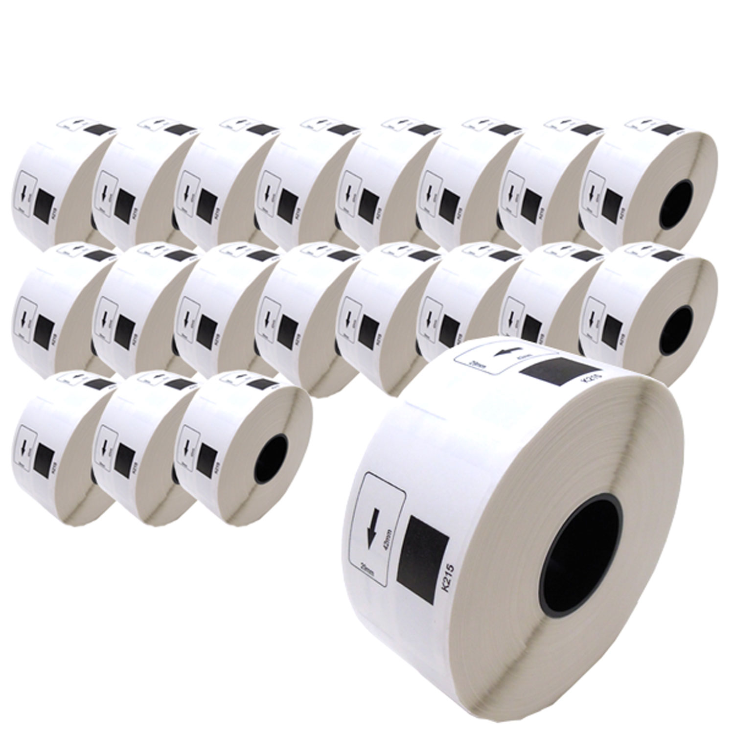 ブラザー用 ピータッチ DKプレカットラベル (感熱紙) DK-1215 互換品 食品表示用ラベル(蛍光増白剤不使用)/検体ラベル 白 29mm×42mm 700枚入り 20個セット