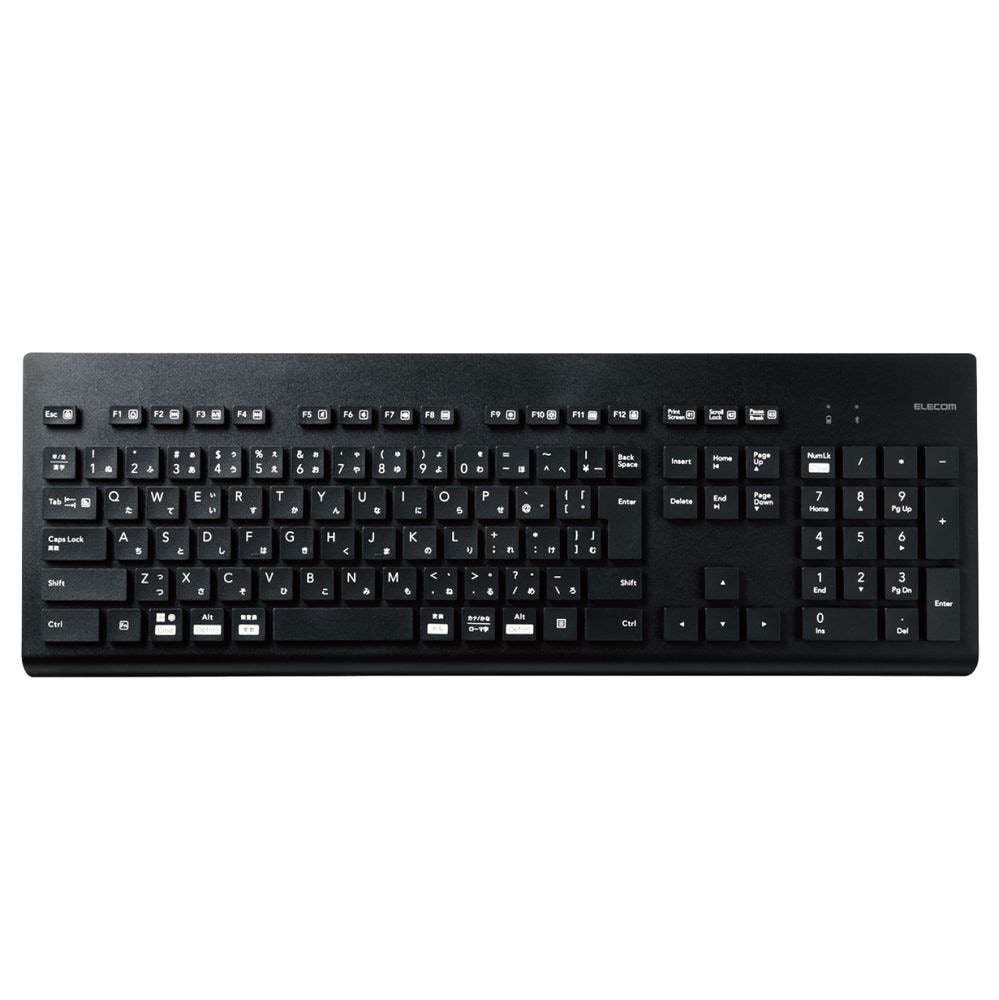 エレコム メンブレンキーボード 無線 ワイヤレス Bluetooth（ブラック） TKWS03BMKBK