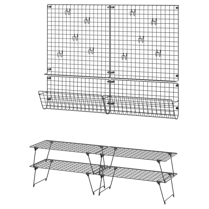 GREJIG グレイグ 玄関用家具8点セット - グレー