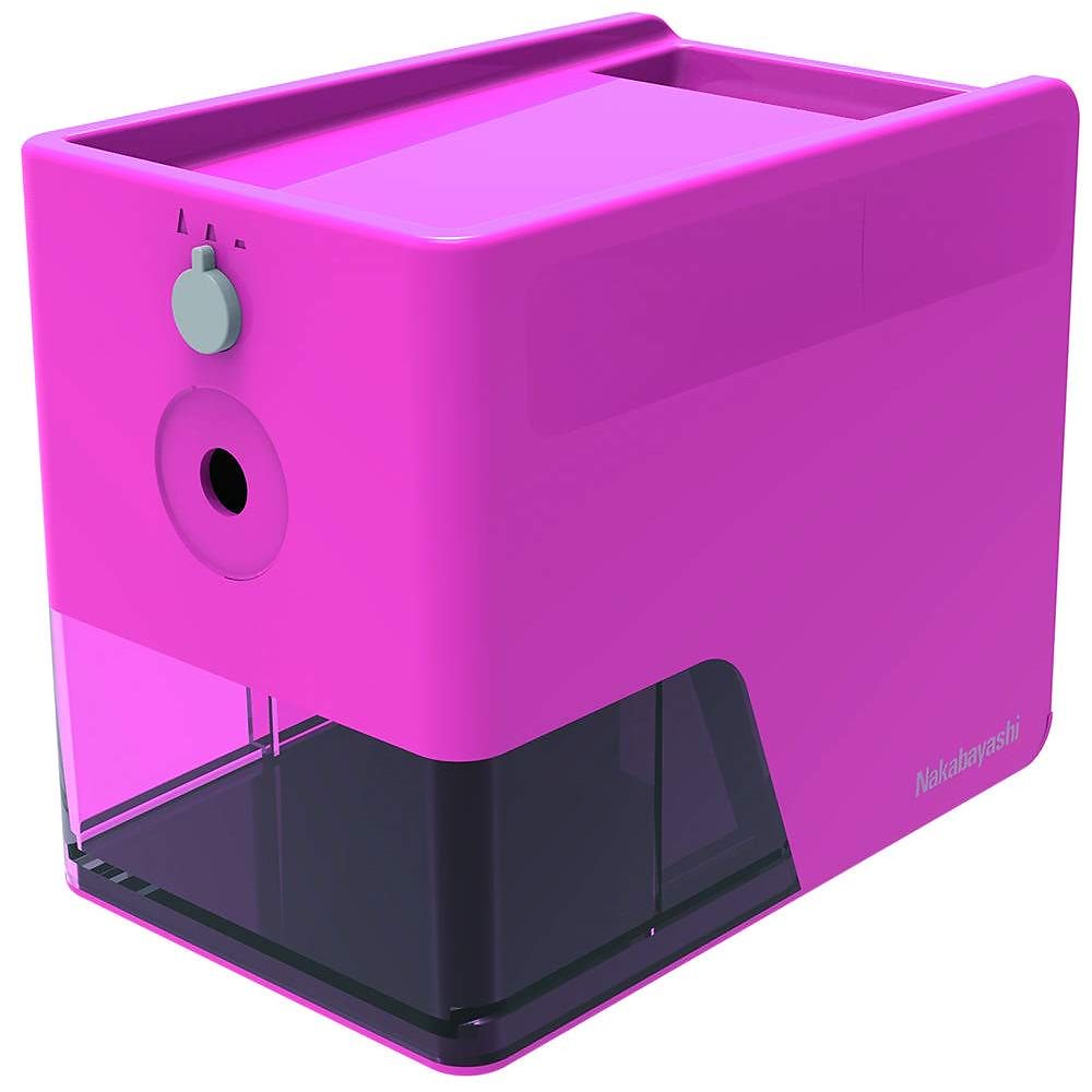 電動鉛筆削り スリムトレータイプ ピンク DPS-601KP