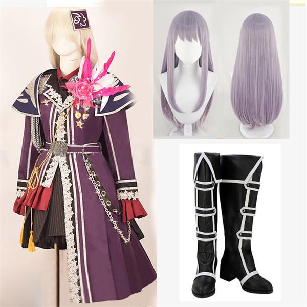 【本日限り激安SALE】バンドリ! 湊友希那 BanG Dream!Roselia3th live 衣装 コスプレ衣装 BanG Dream 希那 靴 ウィッグ