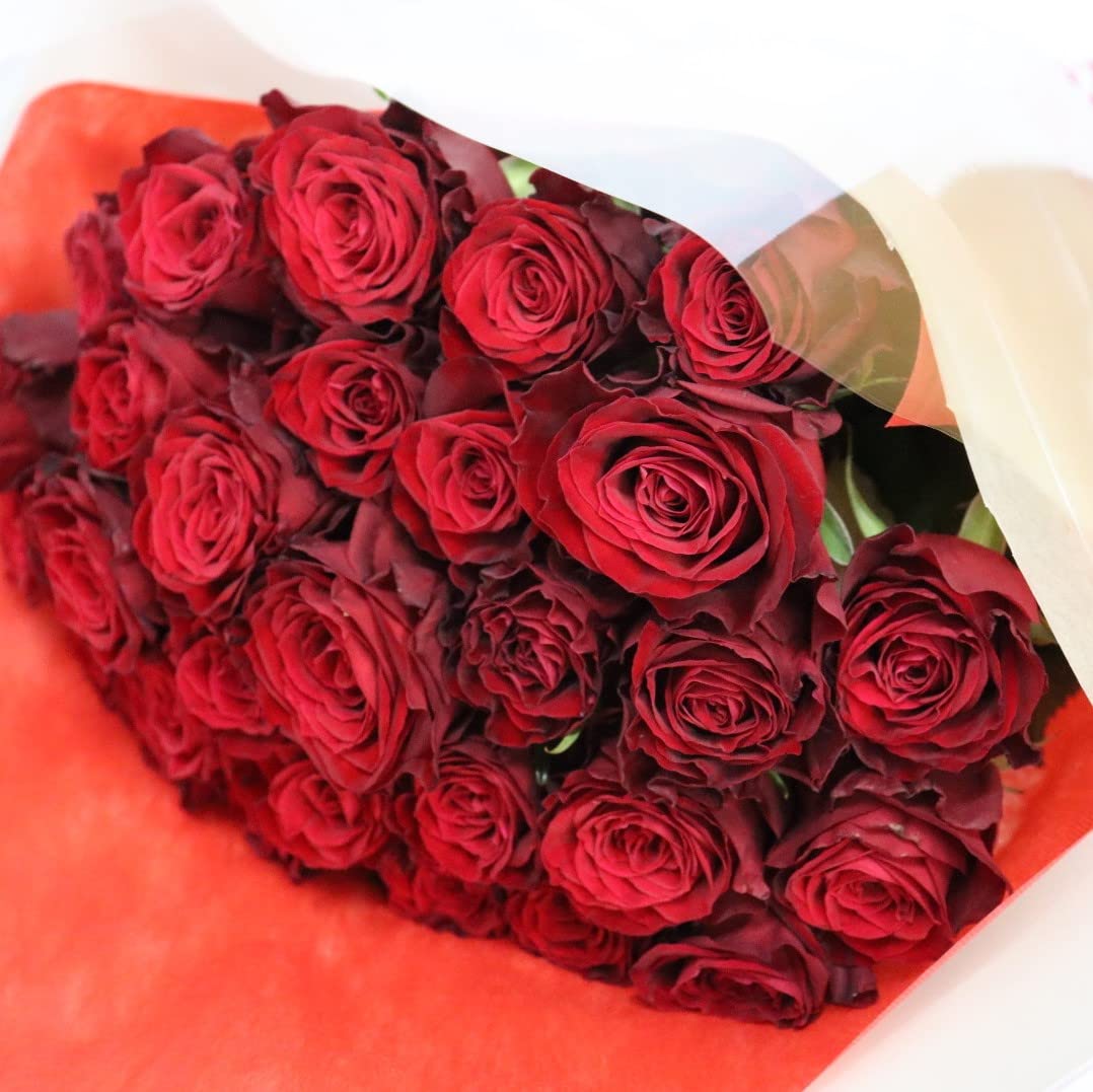【生花花束】最高級バラの花束赤 30本 ローズ 選べるバラ本数セレクト 還暦 祝い 誕生日 プロポーズ