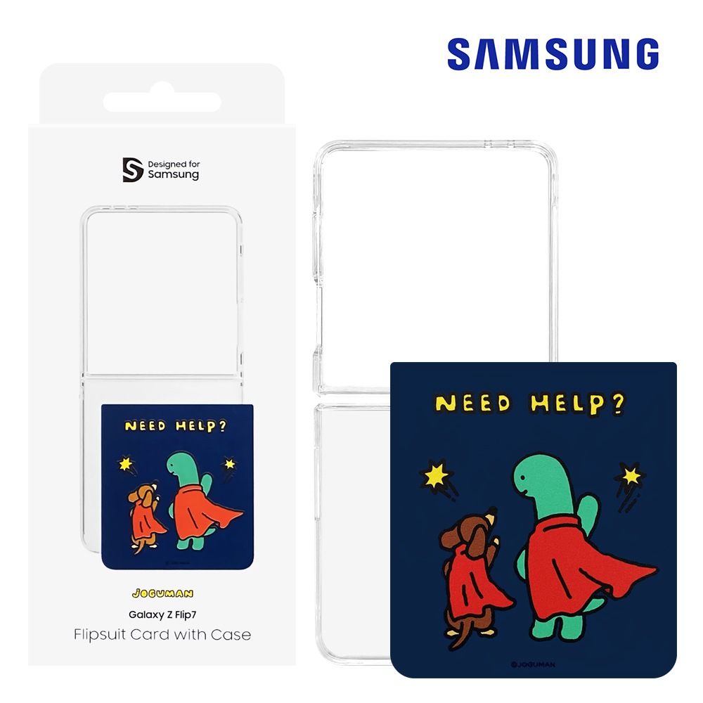 Samsung Galaxy Zフリップ7 ジョグマン ブラキオ ウッディ フリップ スーツ ケース カード1枚