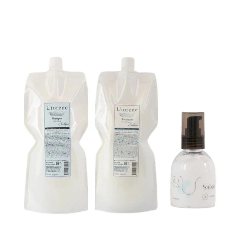 [国内正規品] ウィオレーヌ サボンシャンプー + トリートメント (リフィル 各 1000ml)+サボン＆Uマルチミルク100g セット Uiorene 香水シャンプー 髪質改善 髪管理